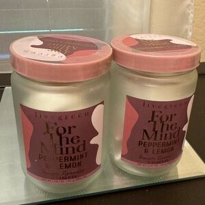 Livegreen For the Mind Peppermint & Lemon Shower Steamers brand new 1.04 oz each